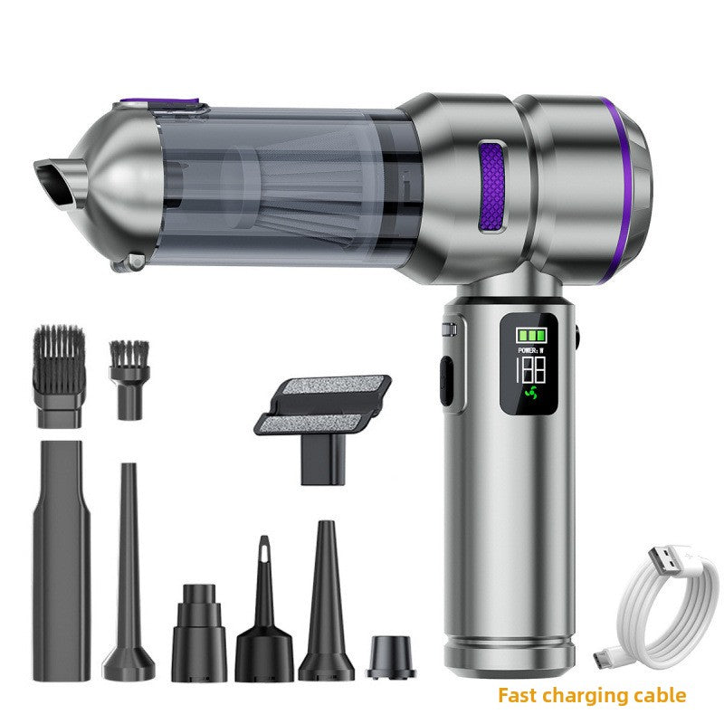Portable Car Vacuum Cleaner with Wireless Power Display